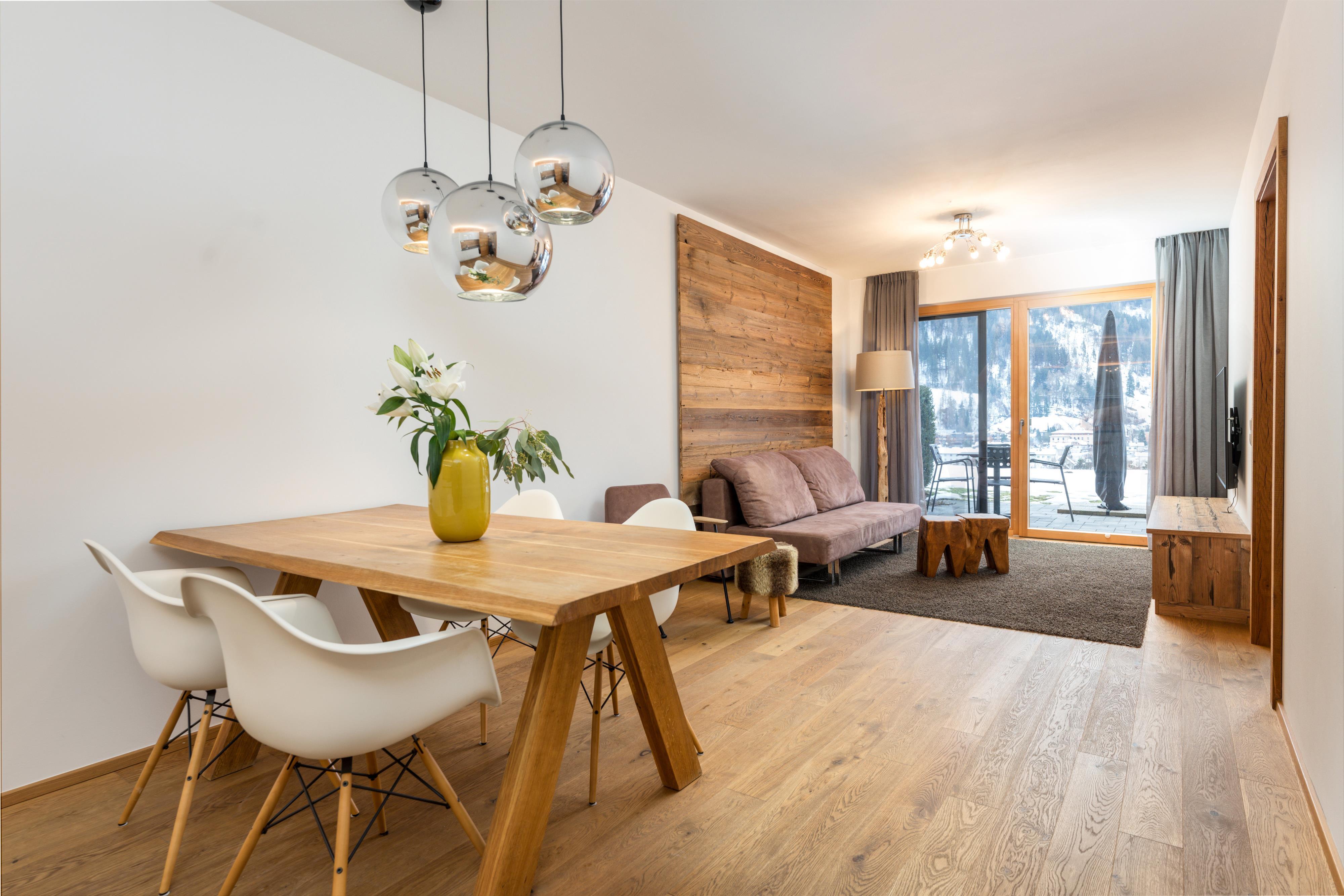 Sun Lodge | 1 bedroom panorama garden apartment with terrace | sofa bed | near pool | Indoor pool, garden, relax area, sauna & gym — Schladming Appartements Maria Gruber GmbH, Schladming (4/22)