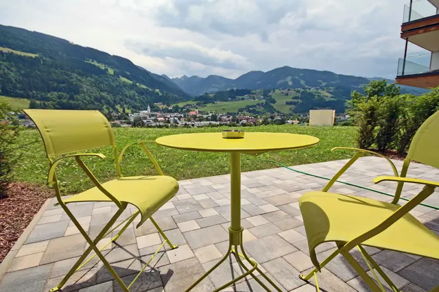 Sun Lodge | 1 bedroom panorma garden apartment with terrace | sofa bed | near pool | microwave | dog friendly | Indoor pool, garden, relax area, sauna & gym — apartment at Schladming Appartements Maria Gruber GmbH, Schladming — photo 8 of 22