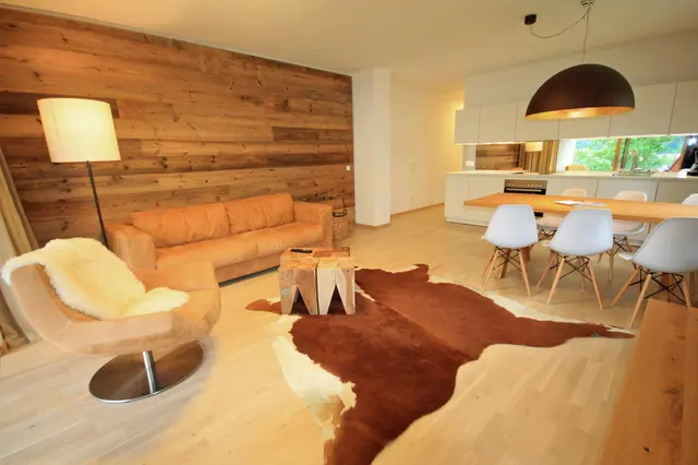 Sun Lodge | 2 bedroom panorama apartment with Loggia | twin beds | sofa bed | dog friendly | Indoor pool, garden, relax area, sauna & gym — apartment at Schladming Appartements Maria Gruber GmbH, Schladming — photo 3 of 25