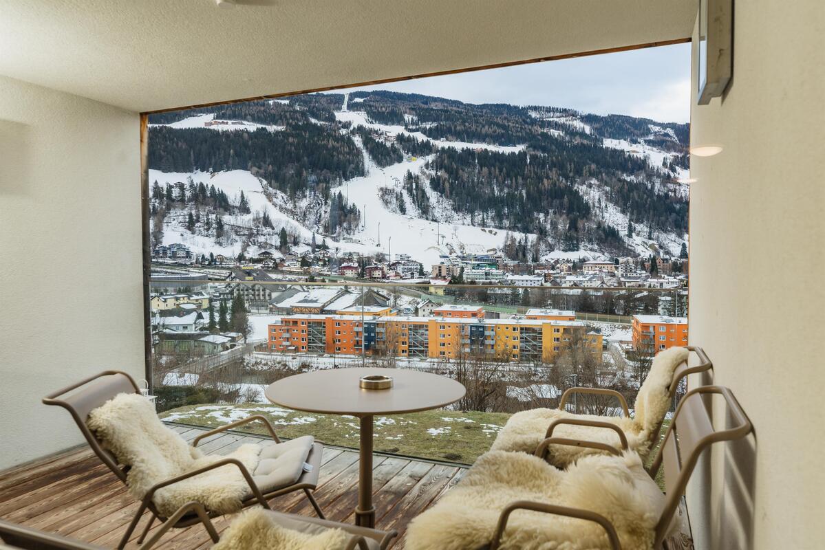 Sun Lodge | 2 bedroom panorama apartment with Loggia | sofa bed | microwave | dog friendly | Indoor pool, garden, relax area, sauna & gym — Schladming Appartements Maria Gruber GmbH, Schladming (6/26)