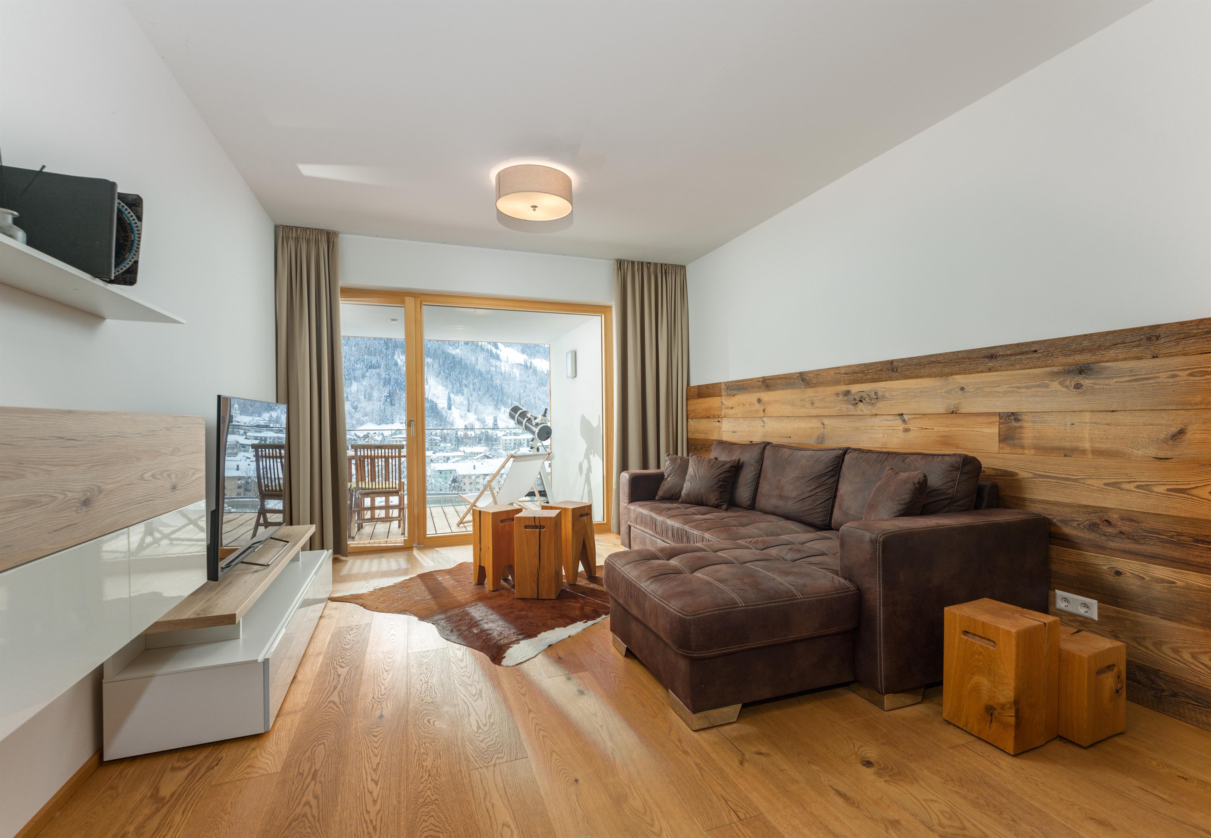 Sun Lodge | 2 bedroom panorma apartment with Infrared cabine | Loggia | telescope | sofa bed | dog friendly | Indoor pool, garden, relax area, sauna & gym — apartment at Schladming Appartements Maria Gruber GmbH, Schladming — photo 2 of 27