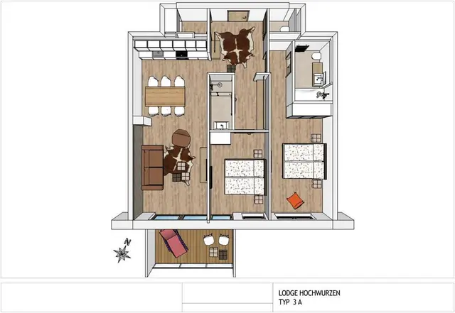 Sun Lodge | 2 bedroom panorma apartment with Loggia | twin beds | sofa bed | Indoor pool, garden, relax area, sauna & gym — apartment at Schladming Appartements Maria Gruber GmbH, Schladming — photo 24 of 24