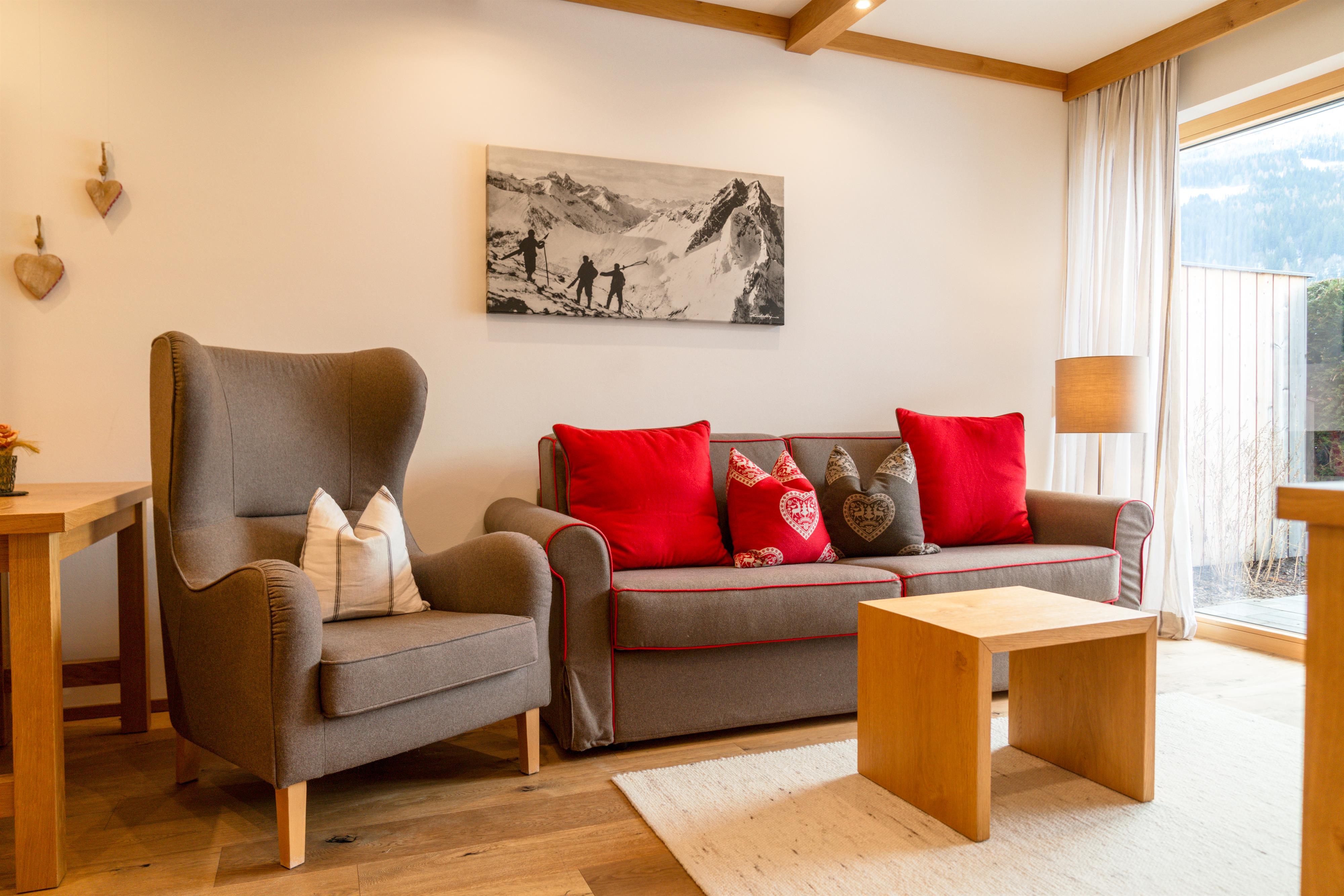 Sun Lodge | garden apartment with one bedroom and sofa bed | Typ 1E Premium — apartment at Schladming Appartements Maria Gruber GmbH, Schladming — photo 3 of 27