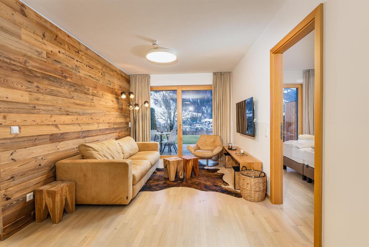 Sun Lodge | Gartenappartement mit einem Schlafzimmer und Schlafsofa | Typ 1E — Schladming Appartements Maria Gruber GmbH, Schladming (22/35)