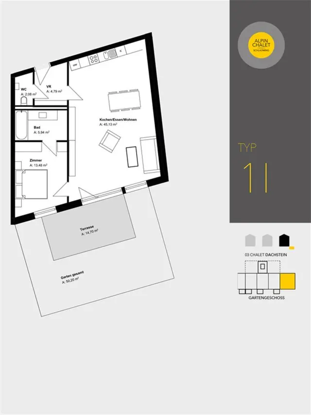 Sun Lodge | Large 1 bedroom panorma garden apartment with terrace | sofa bed | quite location | dog friendly | Indoor pool, garden, relax area, sauna & gym — apartment at Schladming Appartements Maria Gruber GmbH, Schladming — photo 23 of 23