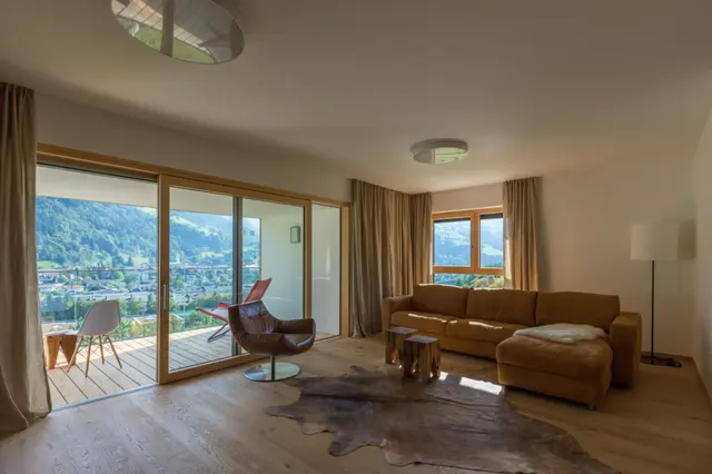 Sun Lodge | XL 3 bedroom panorma apartment with 2 Loggia South and West | sunset view | twin beds | sofa bed | dog friendly | Indoor pool, garden, relax area, sauna & gym — apartment at Schladming Appartements Maria Gruber GmbH, Schladming — photo 10 of 31