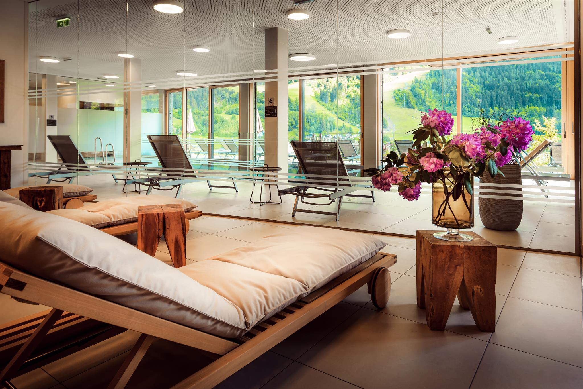 Sun Lodge | XL 3 bedroom panorma apartment with 2 Loggia South and East | twin beds | sofa bed | higher floor | Indoor pool, garden, relax area, sauna & gym — Schladming Appartements Maria Gruber GmbH, Schladming (26/32)