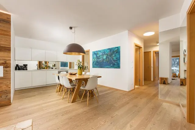 Sun Lodge | XL 3 bedroom panorma apartment with 2 Loggia South and East | twin beds | sofa bed | higher floor | Indoor pool, garden, relax area, sauna & gym — apartment at Schladming Appartements Maria Gruber GmbH, Schladming — photo 7 of 32