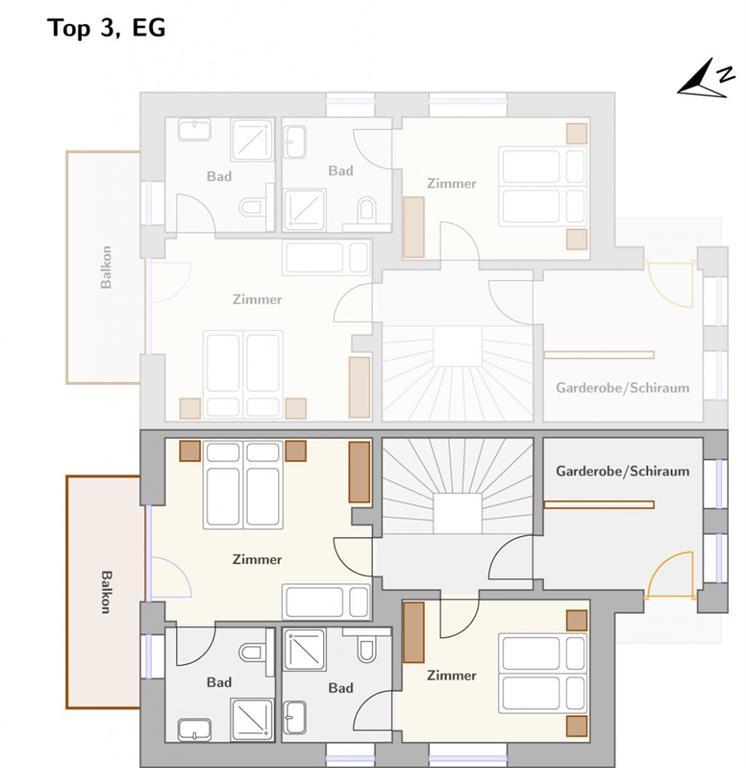 Tauernlodge Friends XXL | Spacious ski-in/ski-out chalet with fireplace & private sauna — apartment at Schladming Appartements Maria Gruber GmbH, Schladming — photo 22 of 27