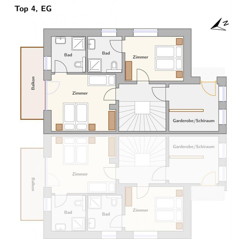 Tauernlodge Friends XXL | Spacious ski-in/ski-out chalet with fireplace & private sauna — apartment at Schladming Appartements Maria Gruber GmbH, Schladming — photo 25 of 27