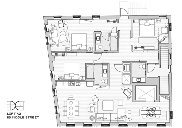 Three Bedroom Loft with Washer and Dryer — apartment at The Docents Collection, Portland — photo 11 of 11