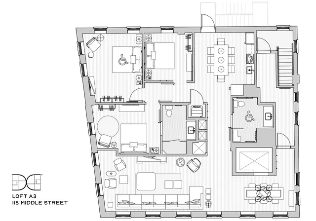 Three Bedroom Loft with Washer and Dryer — apartment at The Docents Collection, Portland — photo 11 of 11
