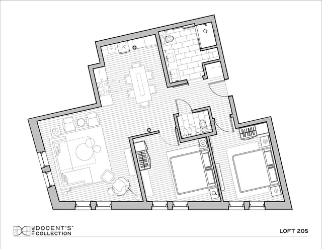 Two Bedroom Corner Loft — apartment at The Docents Collection, Portland — photo 6 of 6