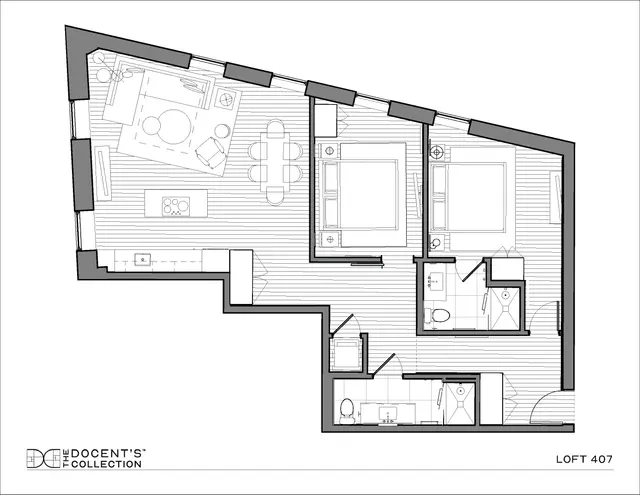 Two Bedroom Loft with Washer and Dryer — apartment at The Docents Collection, Portland — photo 8 of 8