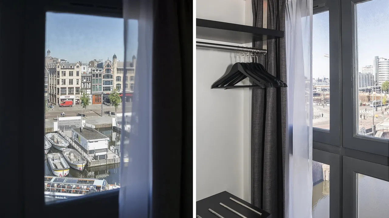 Cube | Canal view on high floor – THIS HO(S)TEL Amsterdam