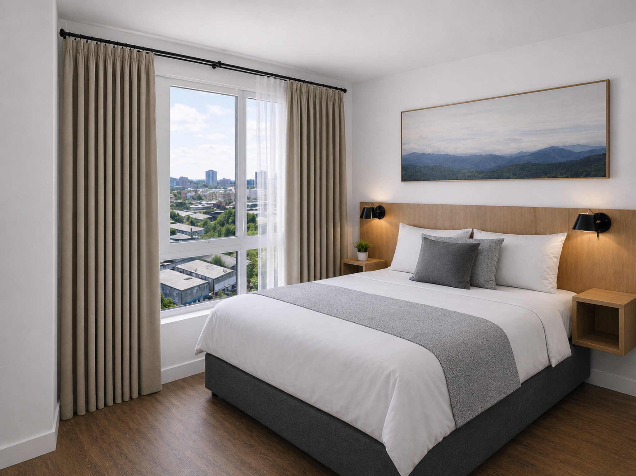 Business Single | King bed on high floor – Tower Hotel Frankfurt