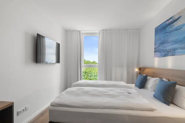 Zwei Zimmer nebeneinander