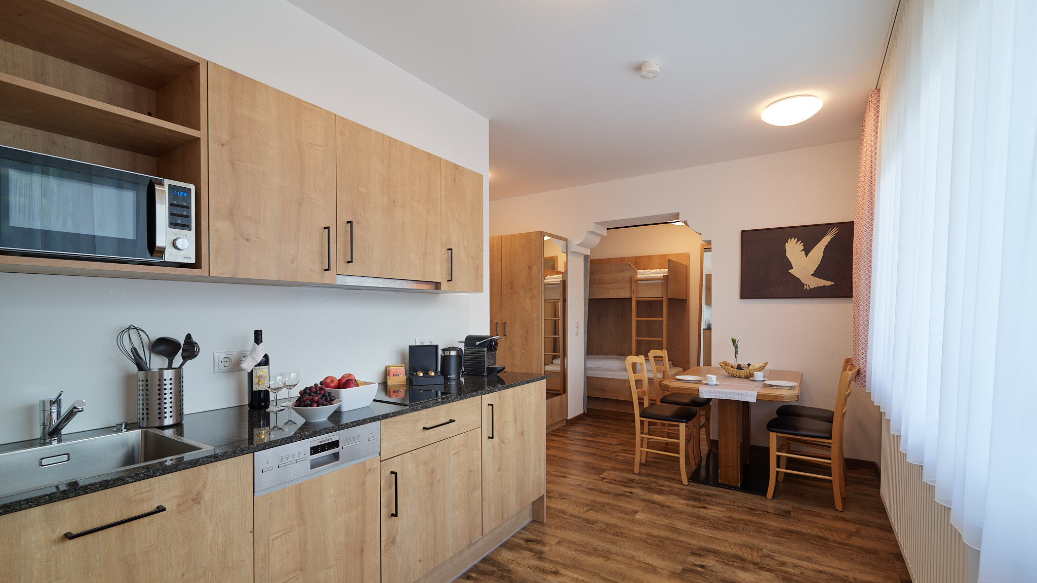 1 Schlafzimmer Apartment M | Talblick — Wellness Aparthotel Panorama Alpin und Pitztal Living, Jerzens im Pitztal (2/8)