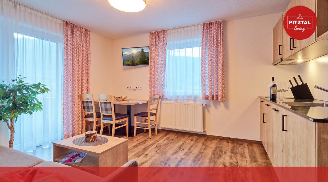 1 Bedroom Apartment S | Infrared shower | PL – Wellness Aparthotel Panorama Alpin und Pitztal Living