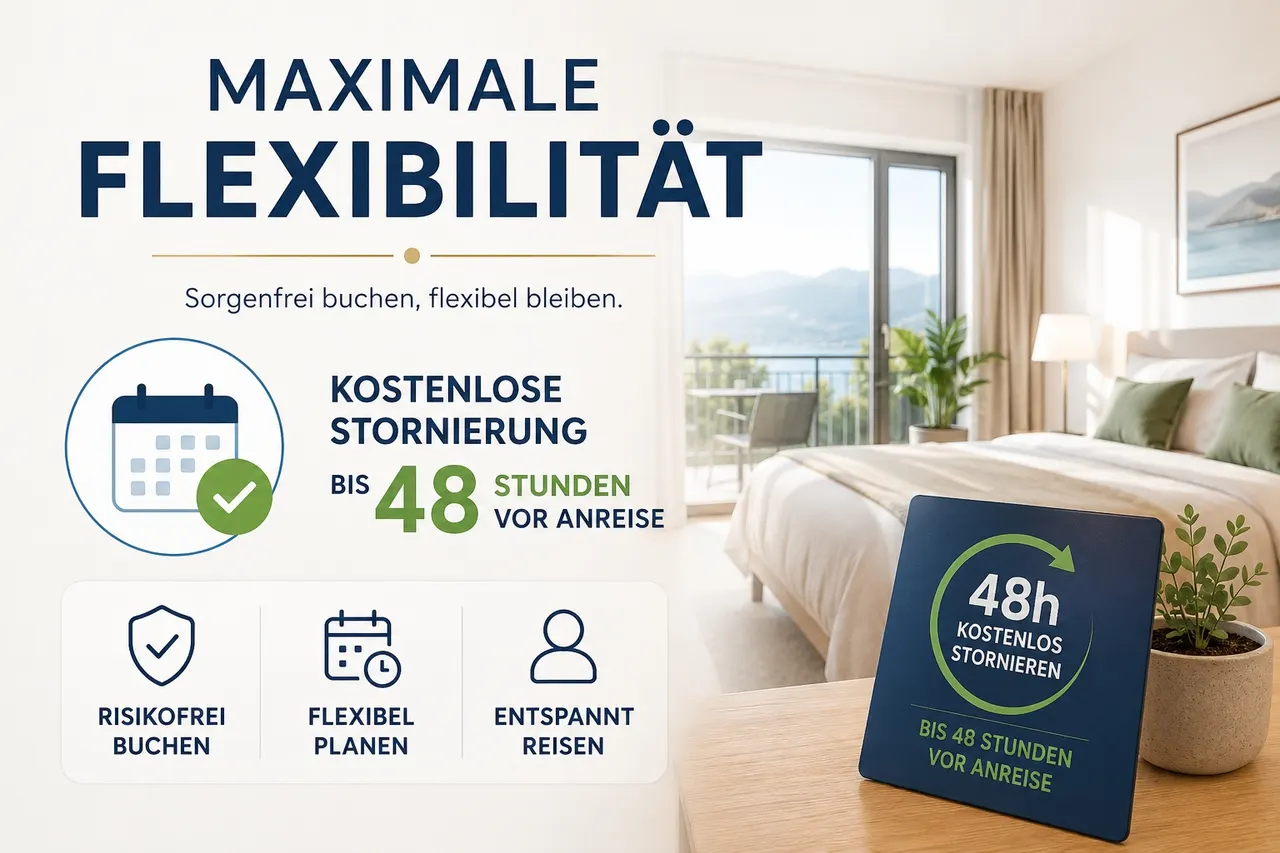 Stay flexible | Cancellation free until 48 hours before arrival – Wellness Aparthotel Panorama Alpin und Pitztal Living Jerzens im Pitztal
